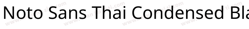 Noto Sans Thai Condensed Black字体转换